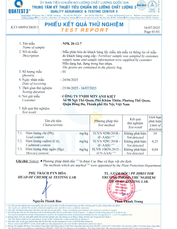 Kết quả kiểm nghiệm (7)